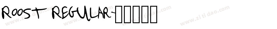 Roost Regular字体转换